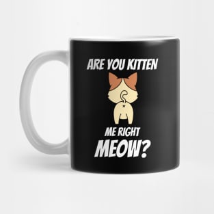 Are You Kitten Me Right Meow Mug